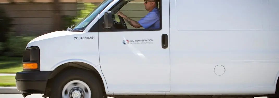 KIC Refrigeration service vehicle serving Rochester Hills area